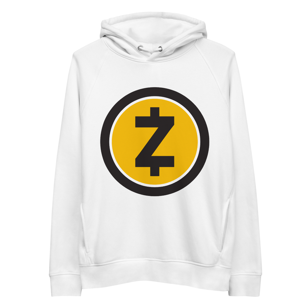 Zcash Premium Eco Hoodie  zeroconfs White S 
