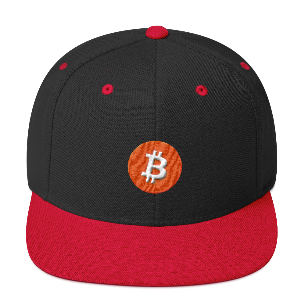 Bitcoin Core Snapback Hat  zeroconfs Black/ Red  