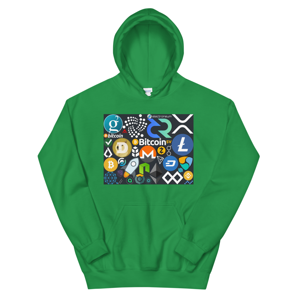 Crypto Calling Hooded Sweatshirt  zeroconfs Irish Green S 