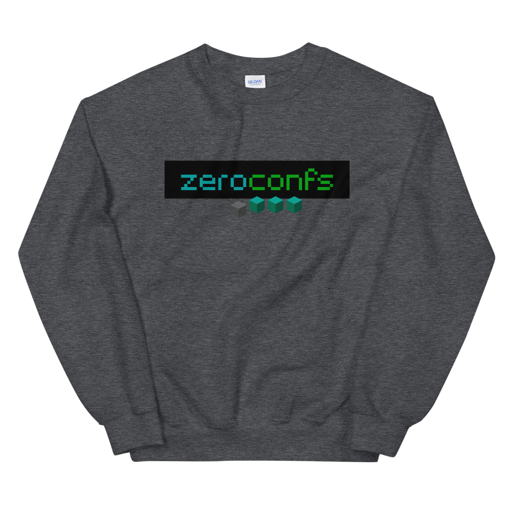 Zeroconfs.com Sweatshirt  zeroconfs Dark Heather S 