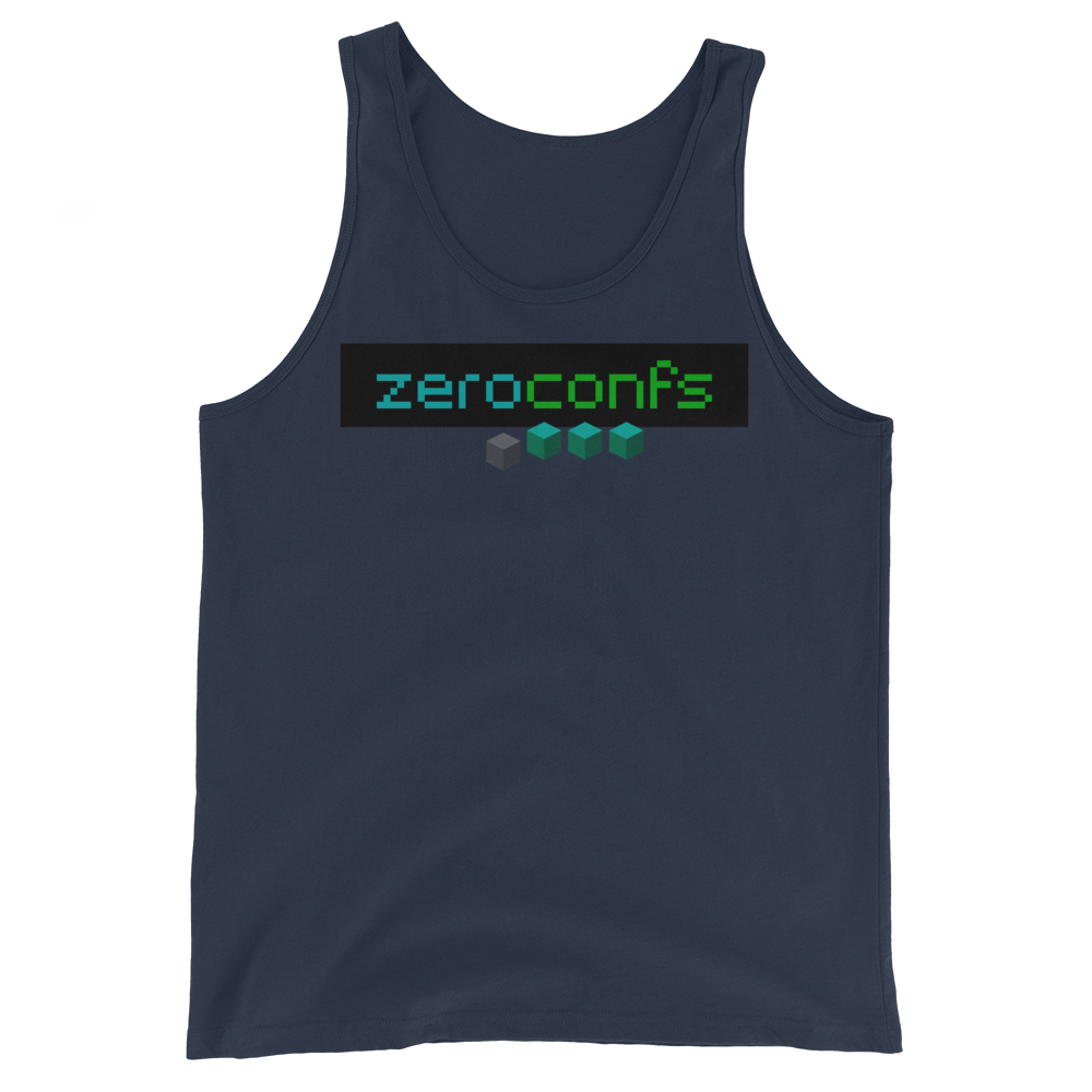 Zeroconfs.com Tank Top  zeroconfs Navy XS 