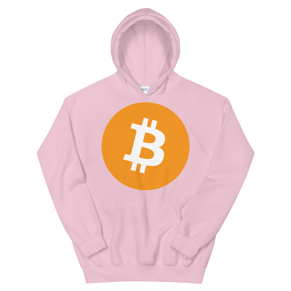 Bitcoin Core Hooded Sweatshirt  zeroconfs Light Pink S 