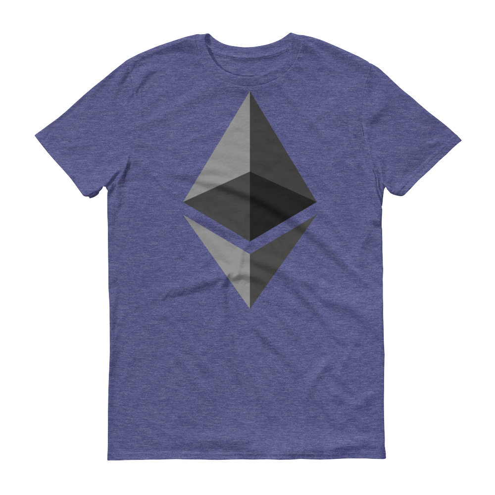 Ethereum Short-Sleeve T-Shirt  zeroconfs Heather Blue S 