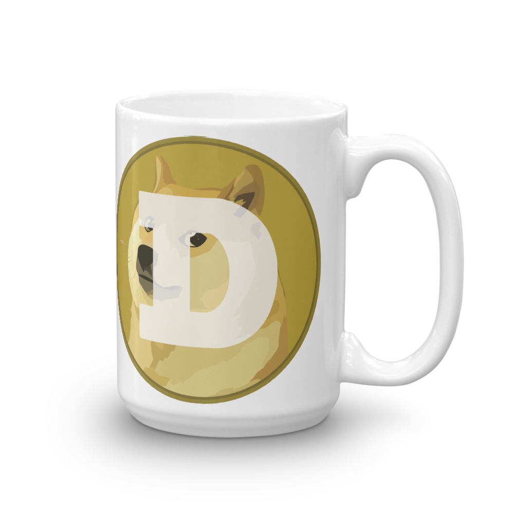 Dogecoin Coffee Mug  zeroconfs 15oz  