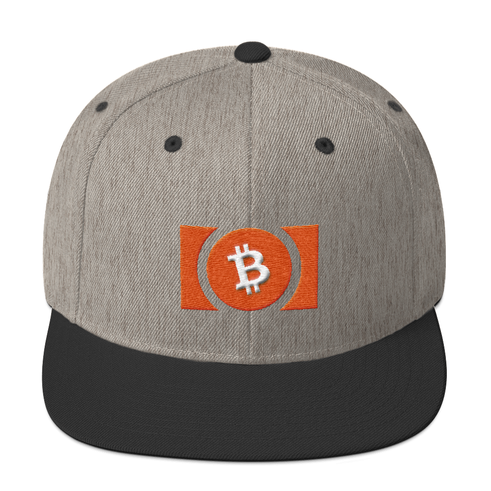Bitcoin Cash Snapback Hat  zeroconfs Heather/Black  