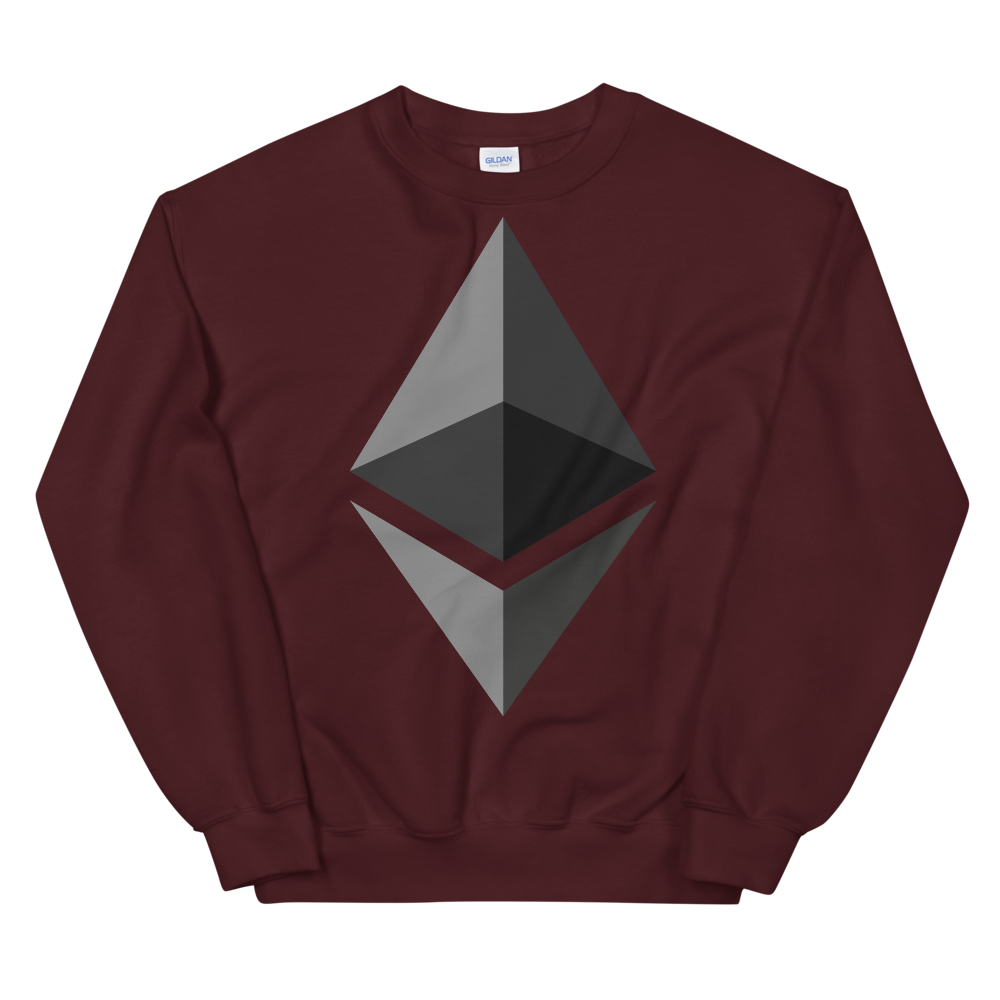 Ethereum Women's Sweatshirt  zeroconfs Maroon S 