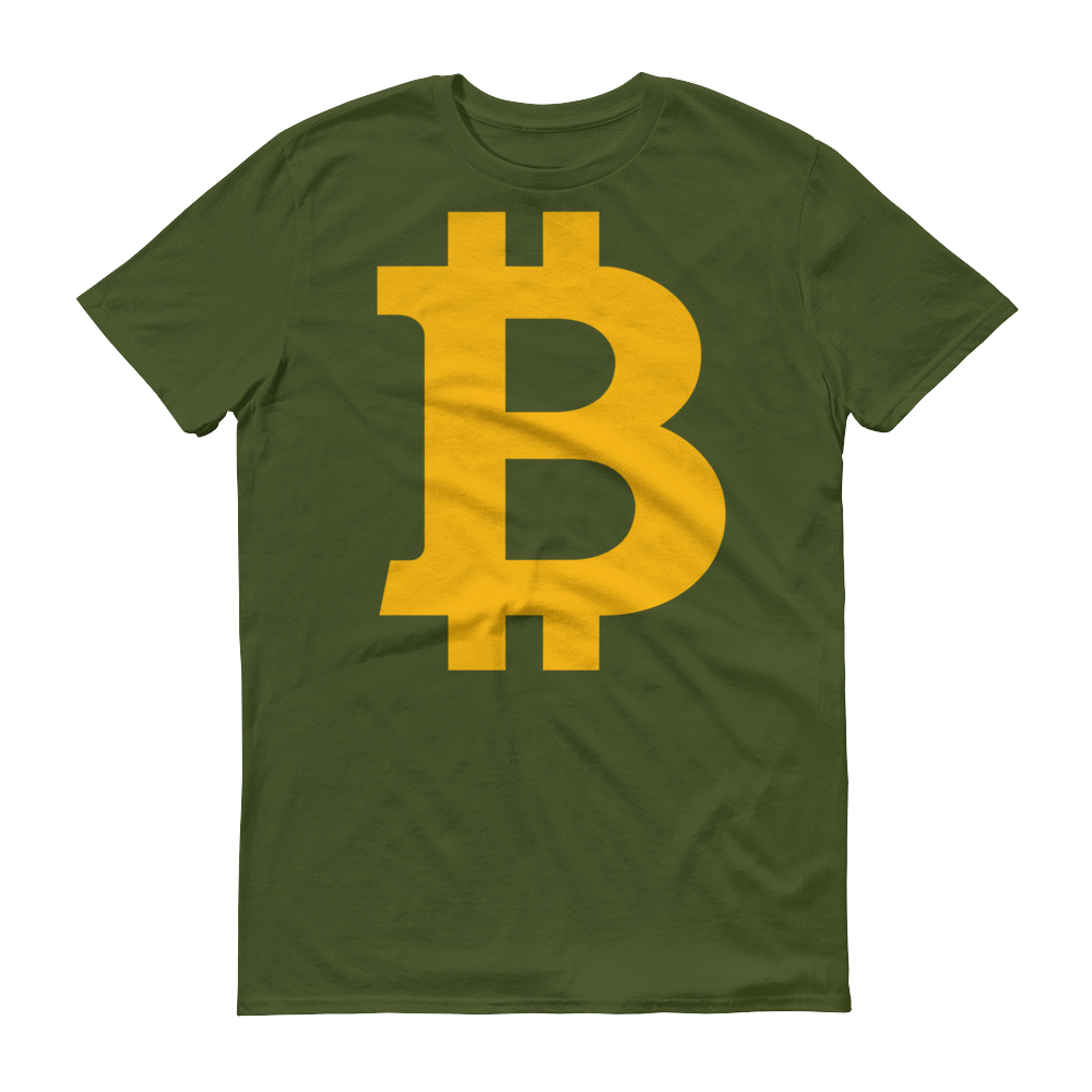Bitcoin B Short-Sleeve T-Shirt  zeroconfs City Green S 