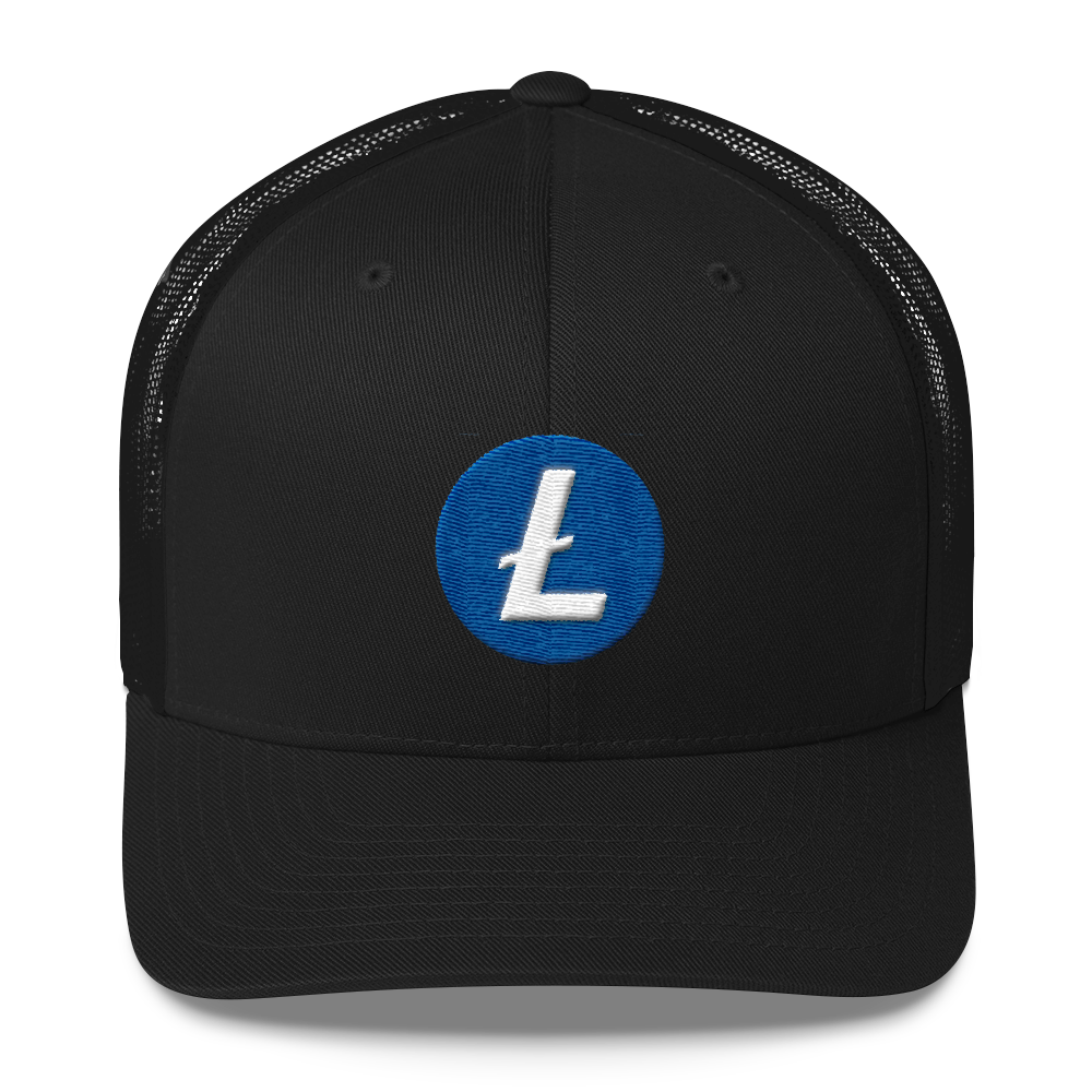 Litecoin Trucker Cap  zeroconfs Black  
