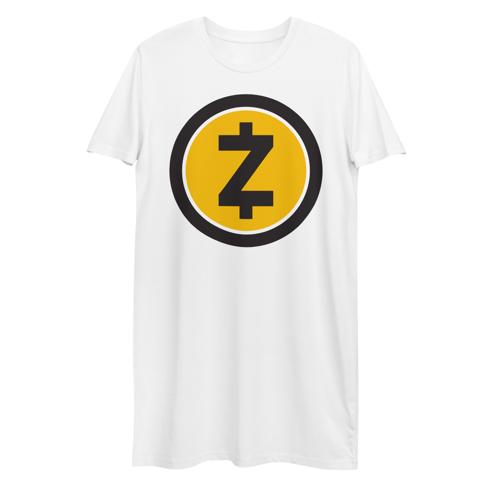Zcash Premium T-Shirt Dress  zeroconfs White XS 