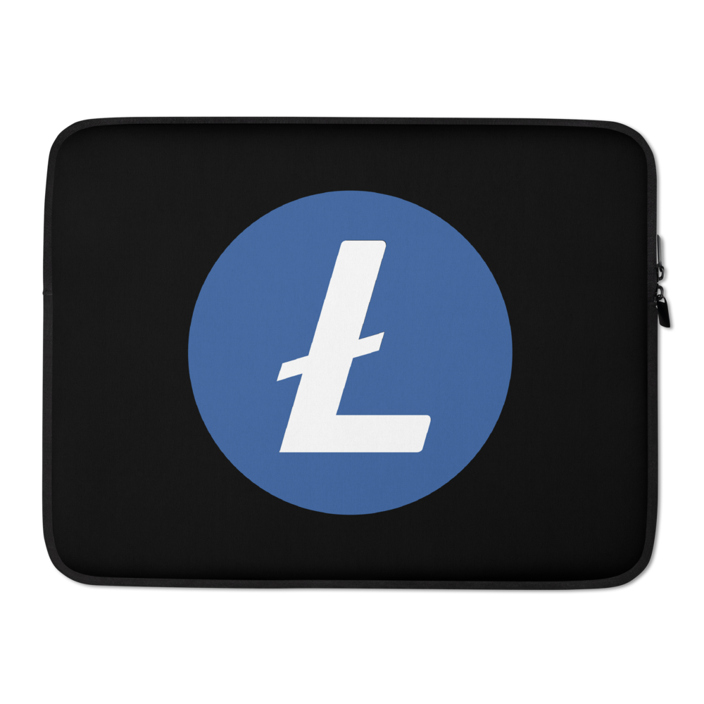 Litecoin Laptop Sleeve  zeroconfs 15 in  