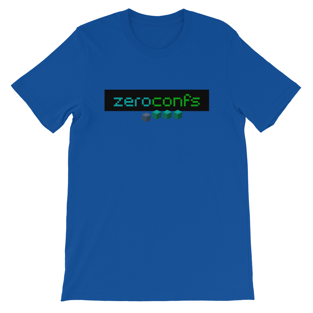 Zeroconfs.com Short-Sleeve T-Shirt  zeroconfs True Royal S 