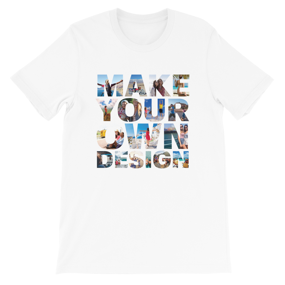 Make Your Own Design Customizable Short-Sleeve T-Shirt  zeroconfs White S 