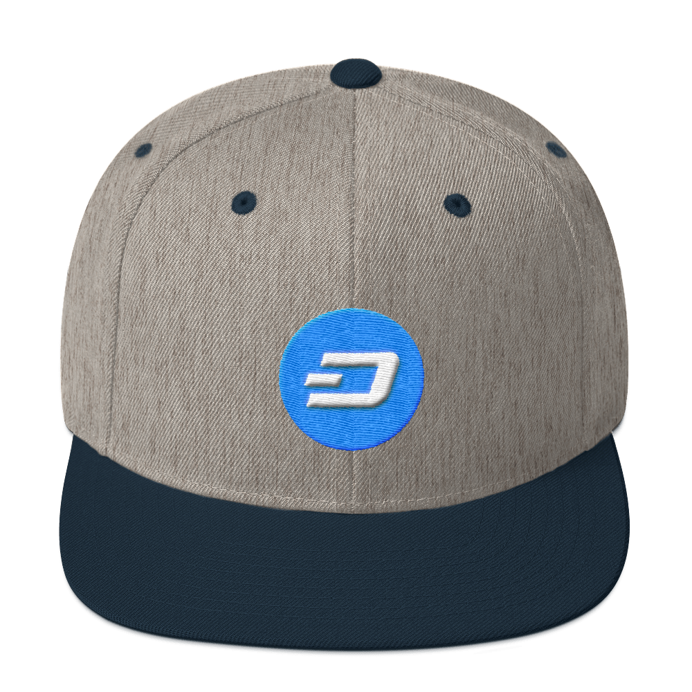 Dash Snapback Hat  zeroconfs Heather Grey/ Navy  