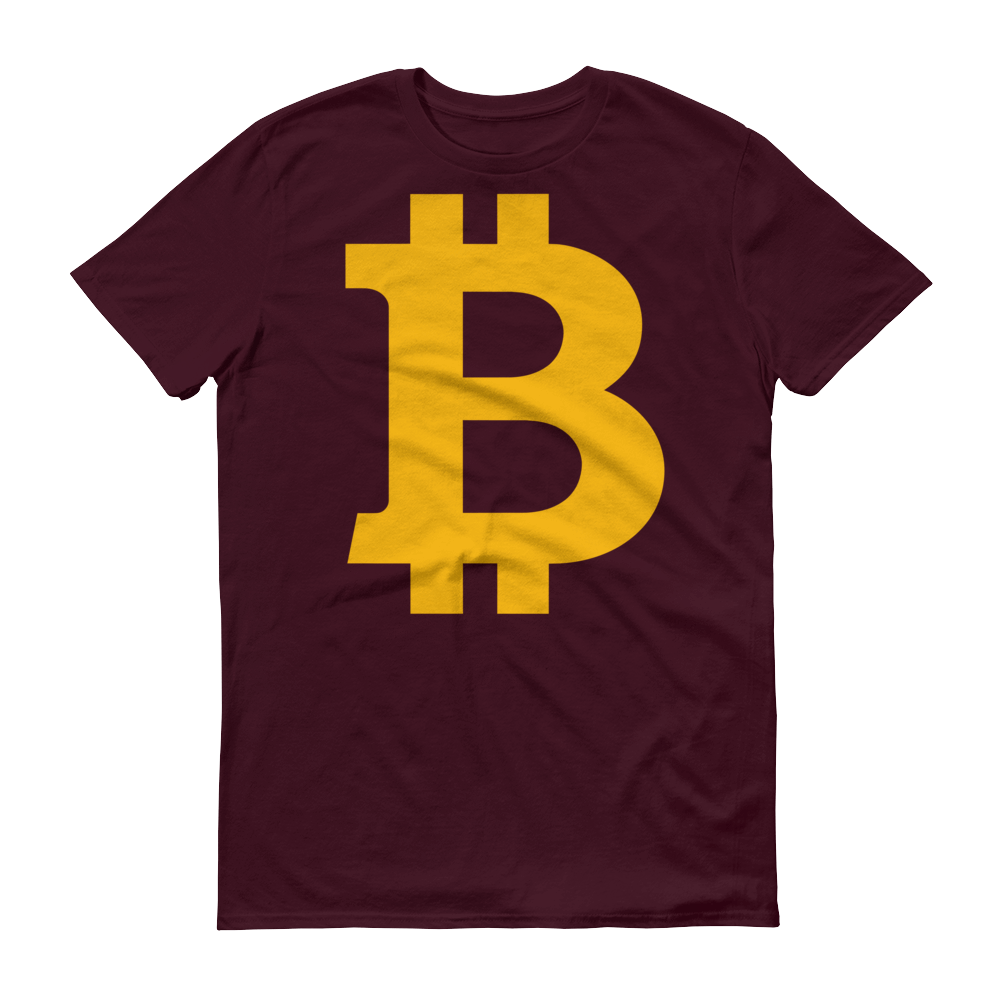 Bitcoin B Short-Sleeve T-Shirt  zeroconfs Maroon S 