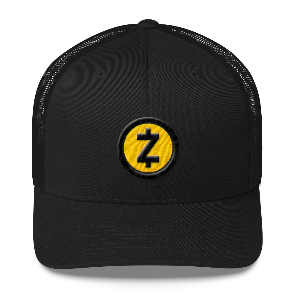 Zcash Trucker Cap  zeroconfs Black  