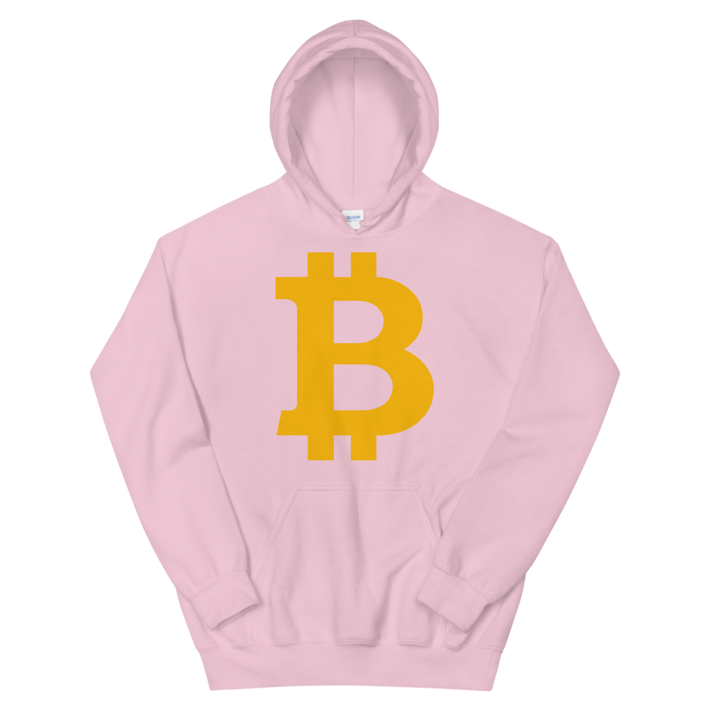 Bitcoin B Hooded Sweatshirt  zeroconfs Light Pink S 