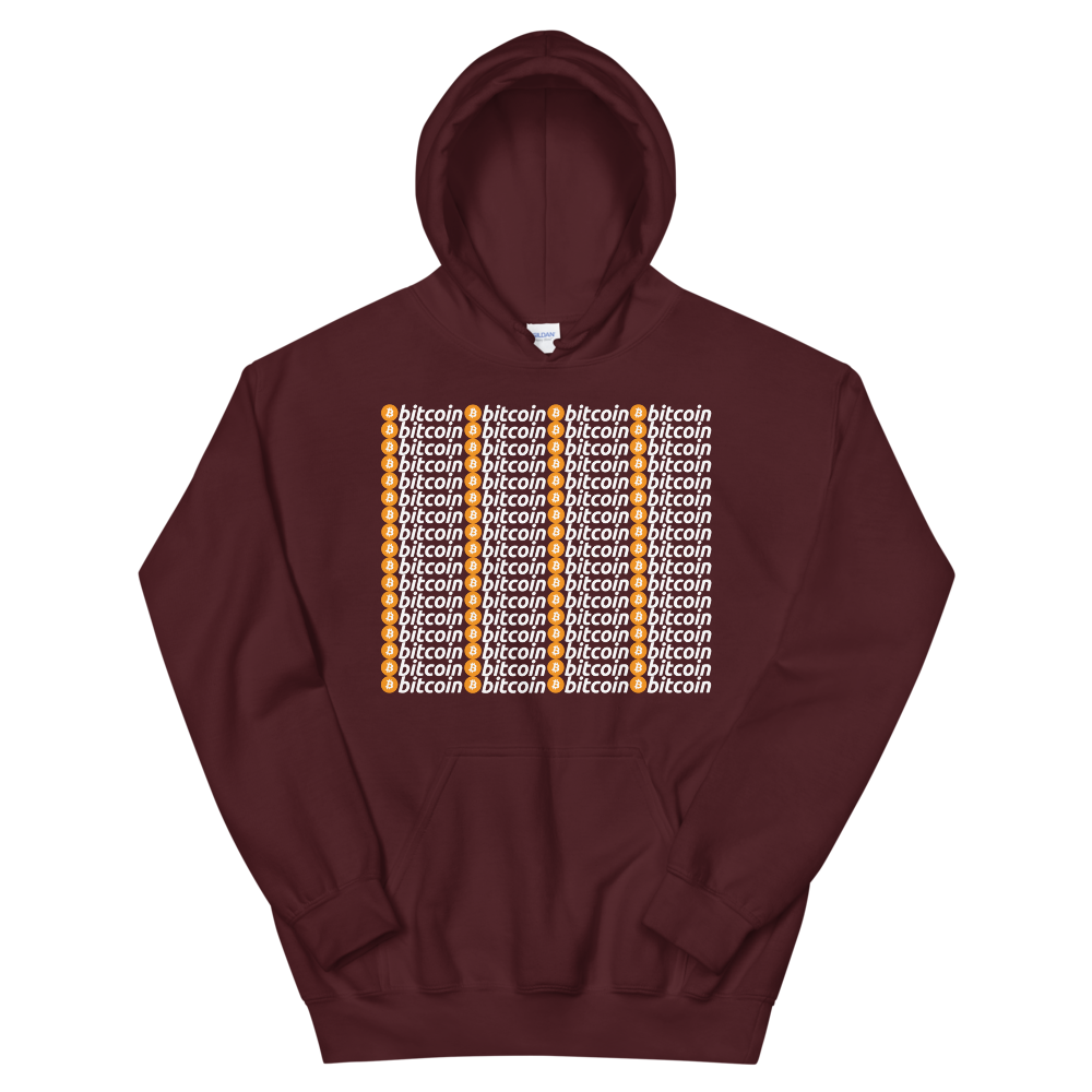 Bitcoins Hooded Sweatshirt  zeroconfs Maroon S 