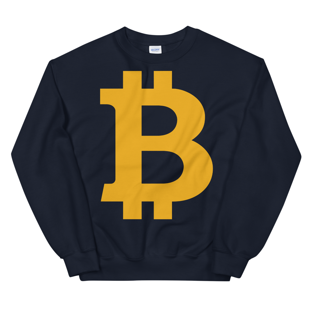 Bitcoin B Women's Sweatshirt  zeroconfs Navy S 