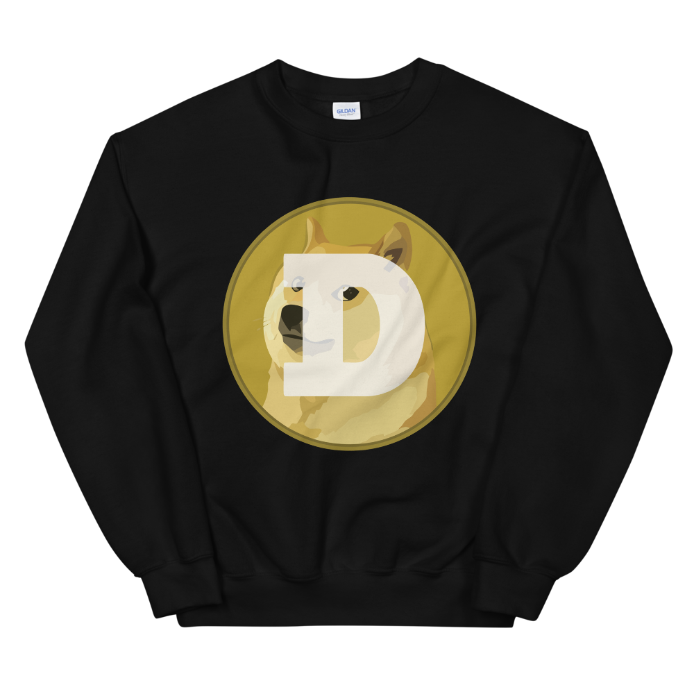 Dogecoin Women's Sweatshirt  zeroconfs Black S 