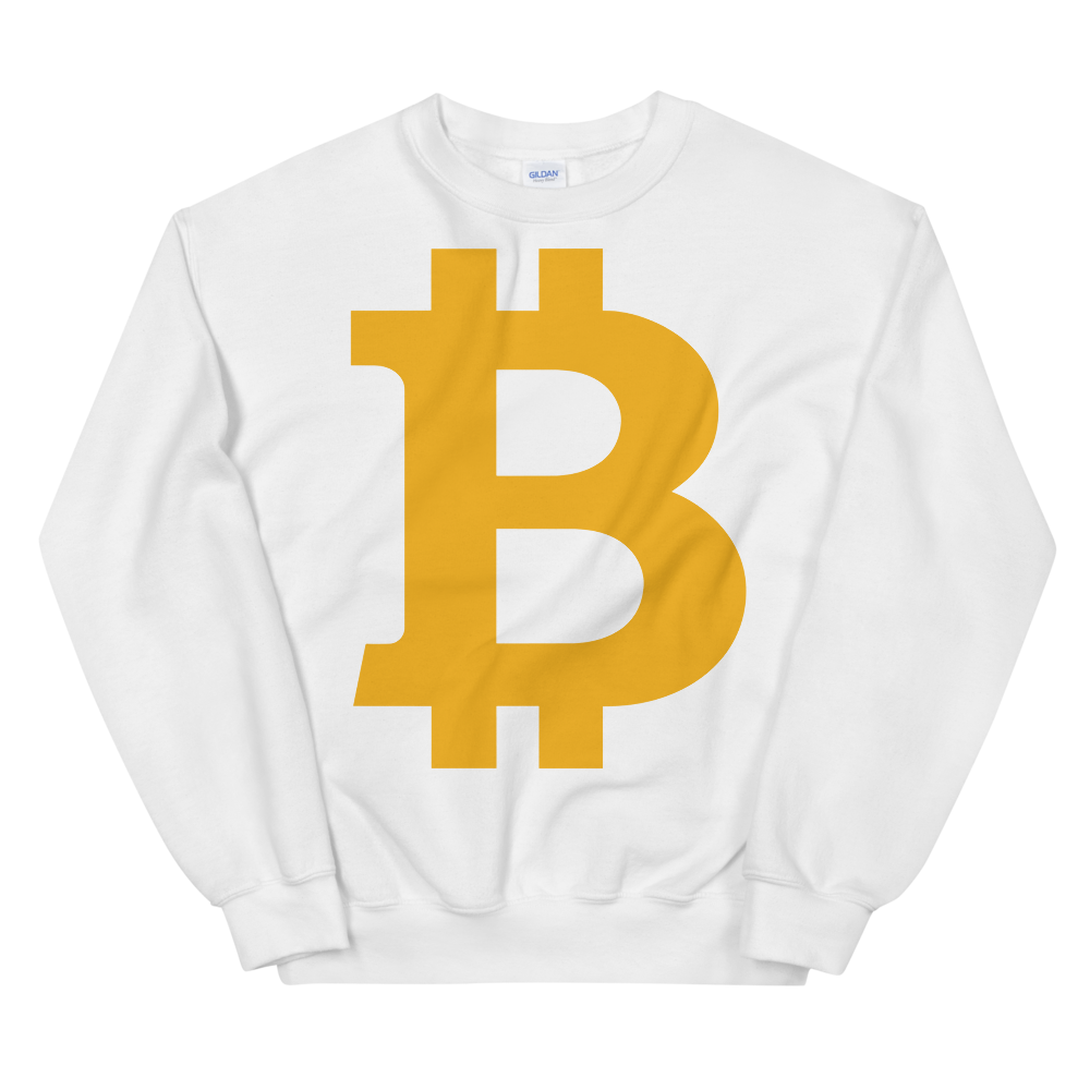 Bitcoin B Sweatshirt  zeroconfs White S 