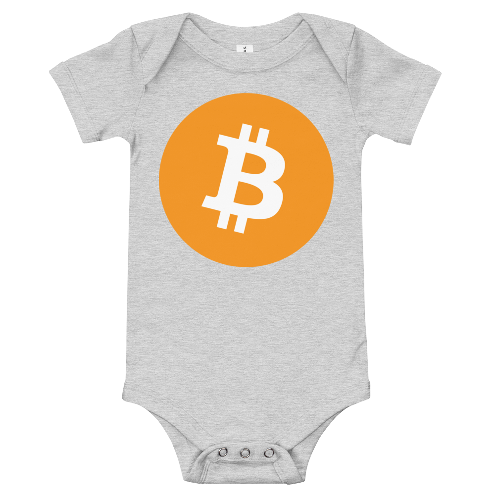 Bitcoin Core Baby Bodysuit  zeroconfs Athletic Heather 3-6m 