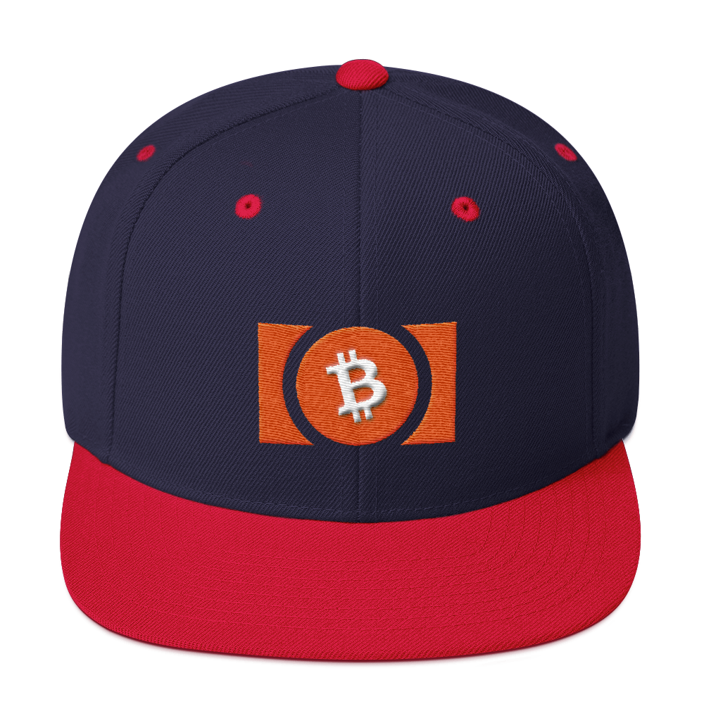 Bitcoin Cash Snapback Hat  zeroconfs Navy/ Red  