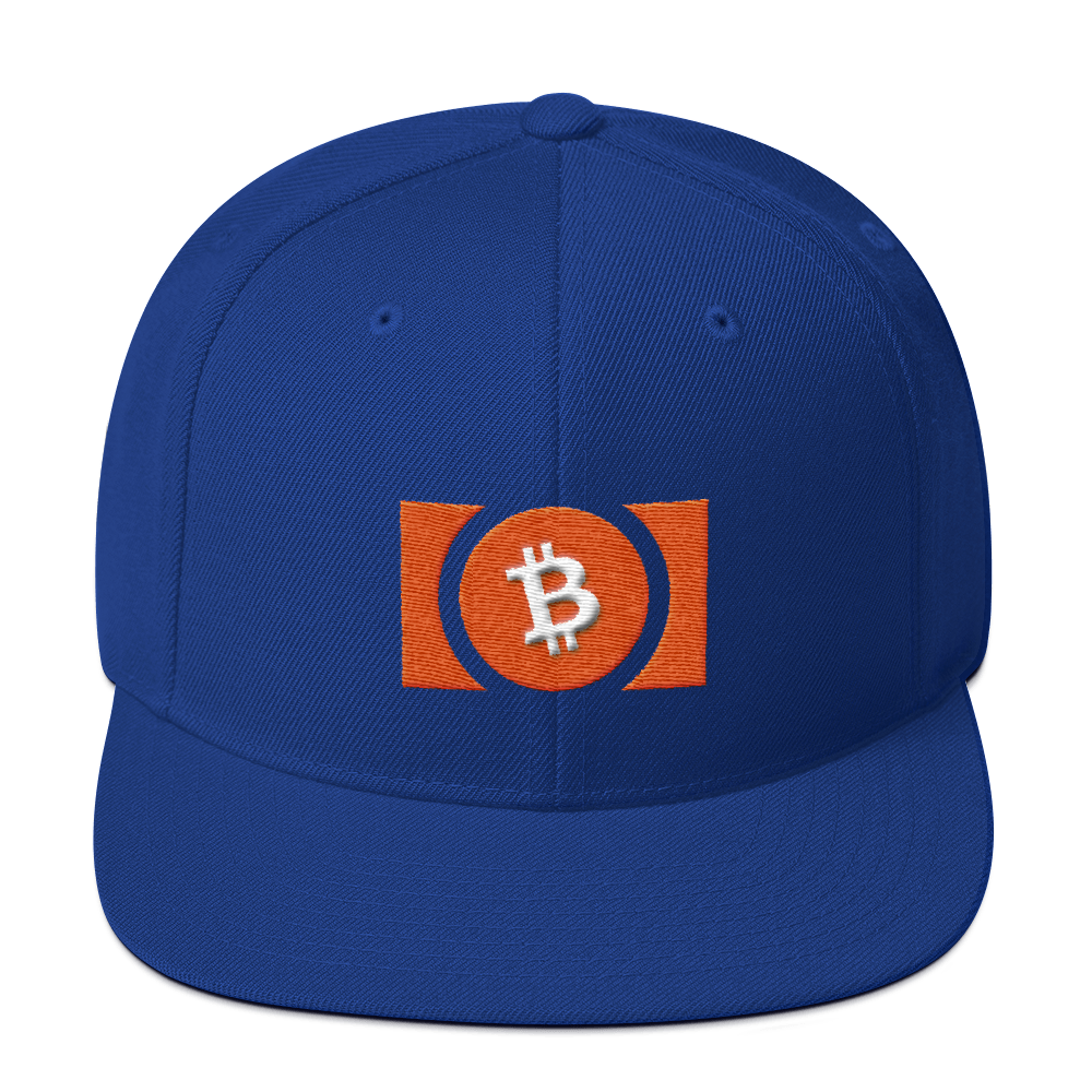 Bitcoin Cash Snapback Hat  zeroconfs Royal Blue  