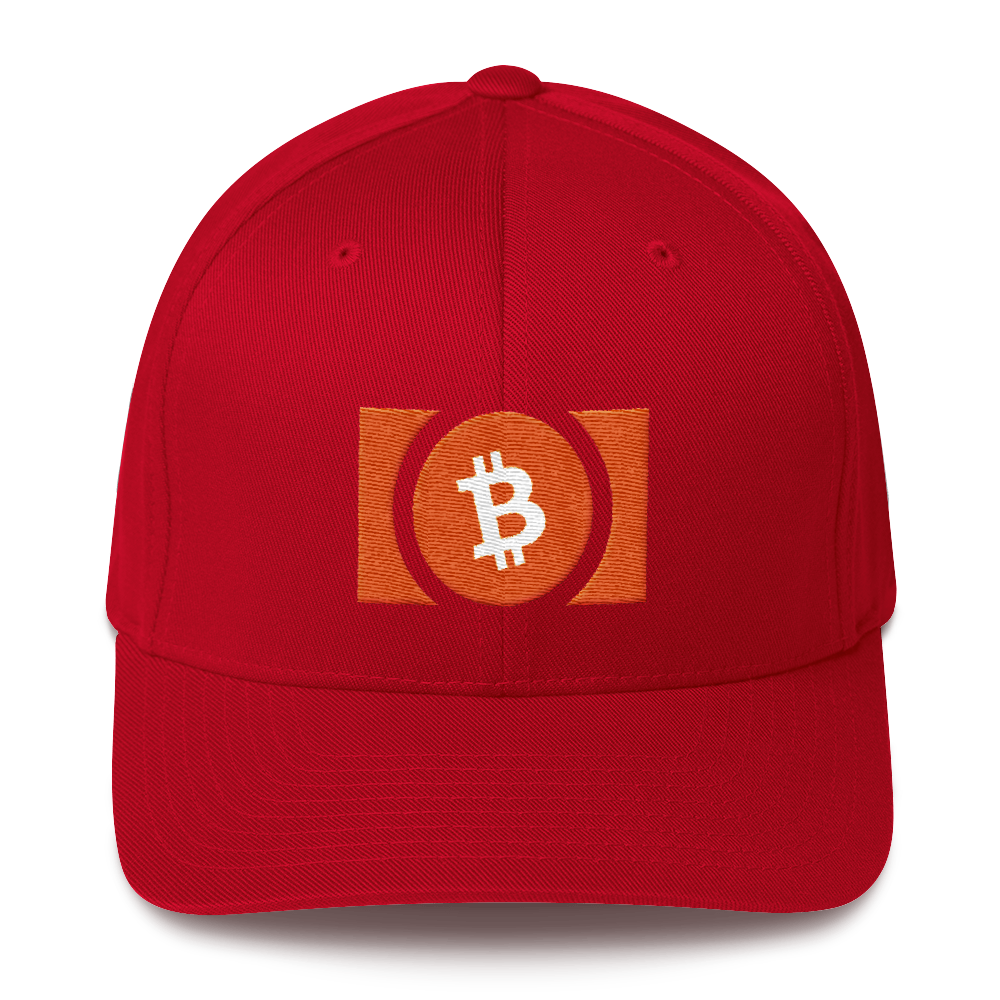 Bitcoin Cash Flexfit Cap  zeroconfs Red S/M 