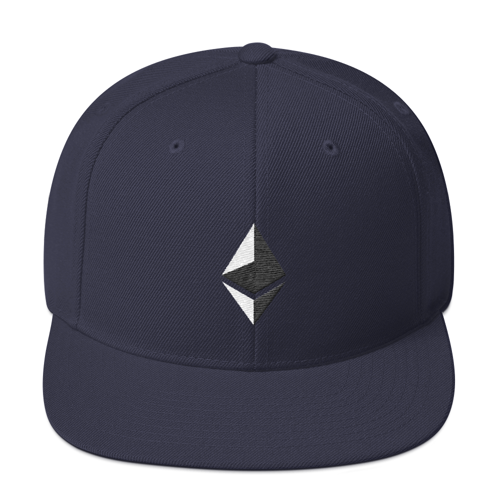 Ethereum Snapback Hat  zeroconfs Navy  