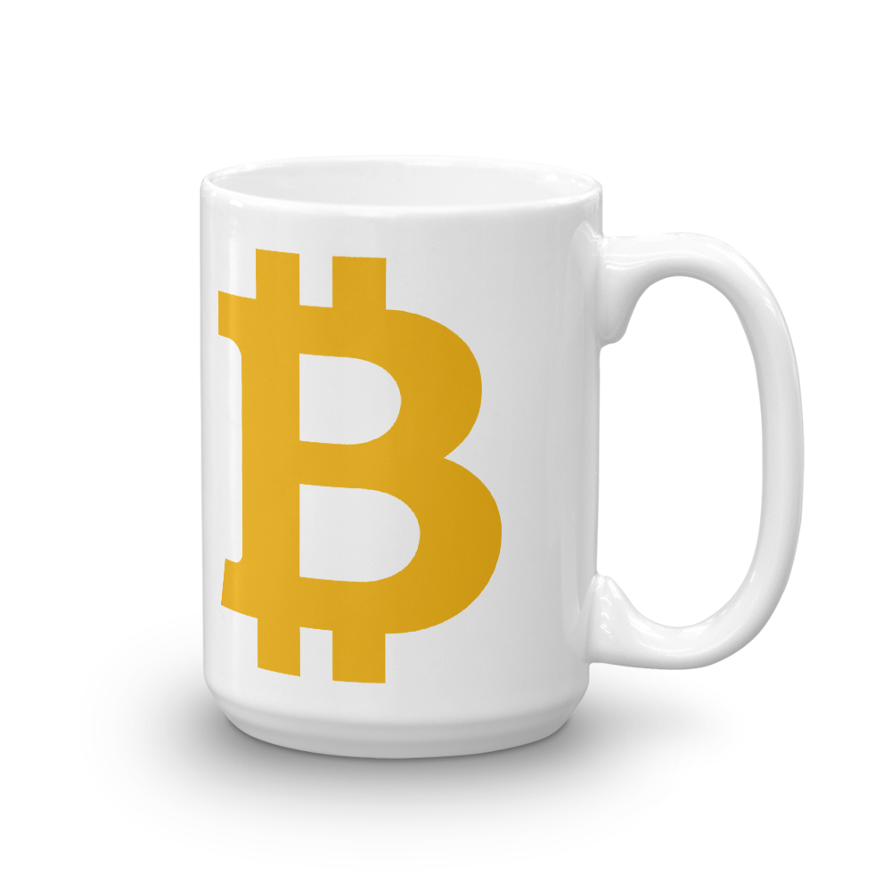 Bitcoin B Coffee Mug  zeroconfs 15oz  