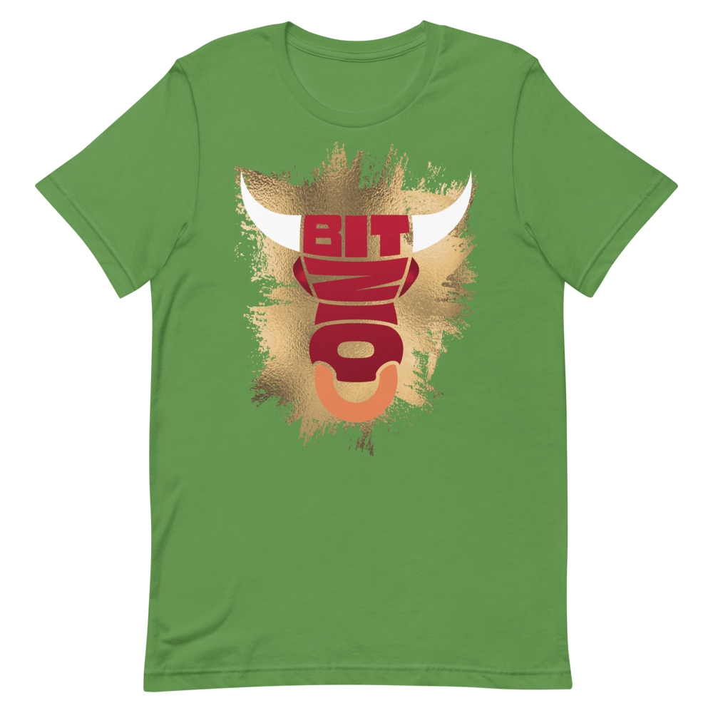 Bitcoin Bull Short-Sleeve T-Shirt  zeroconfs Leaf S 