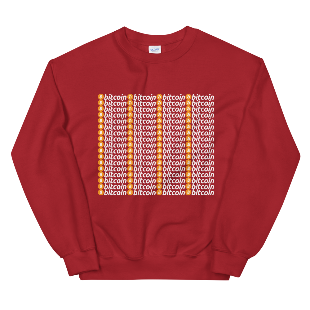 Bitcoins Sweatshirt  zeroconfs Red S 