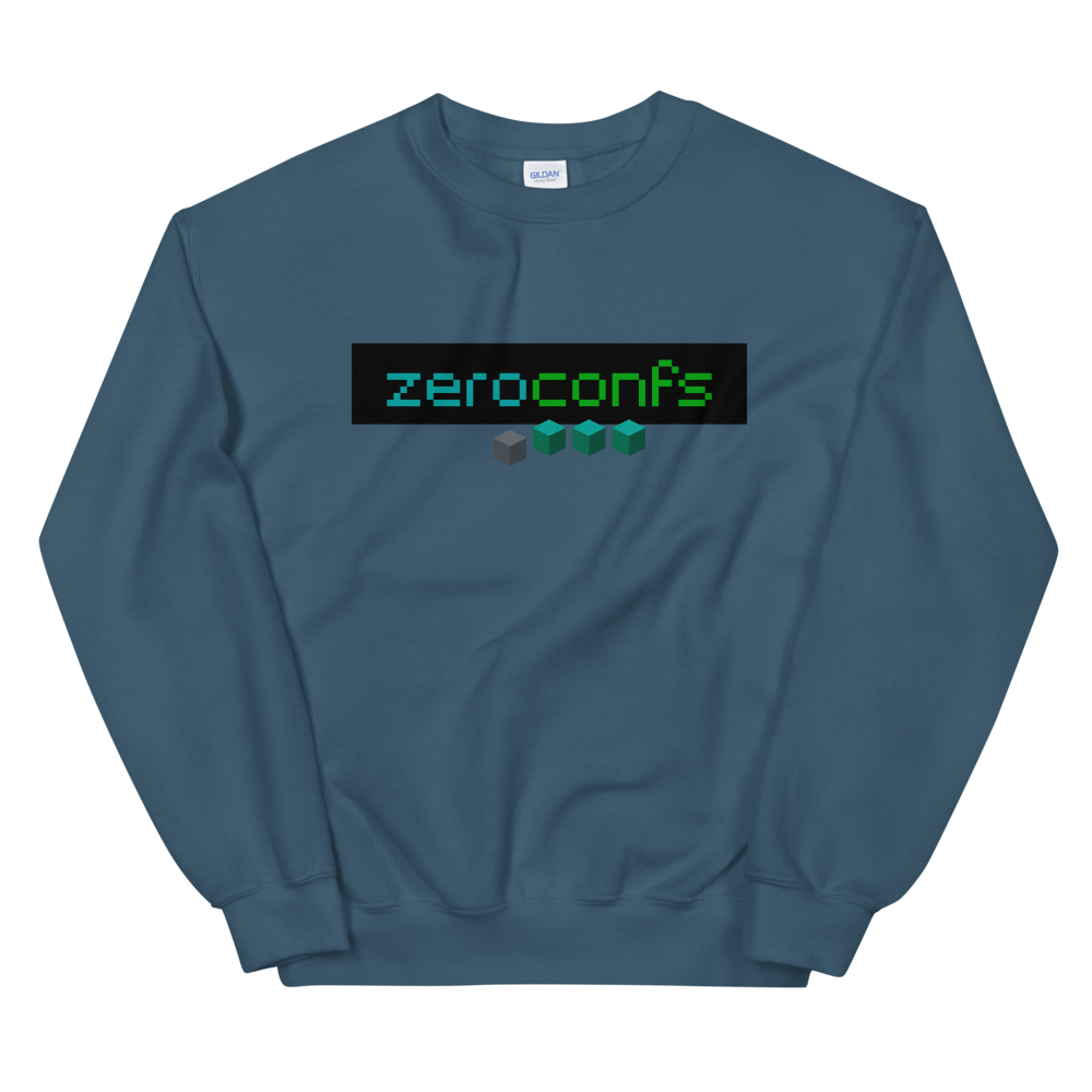 Zeroconfs.com Sweatshirt  zeroconfs Indigo Blue S 