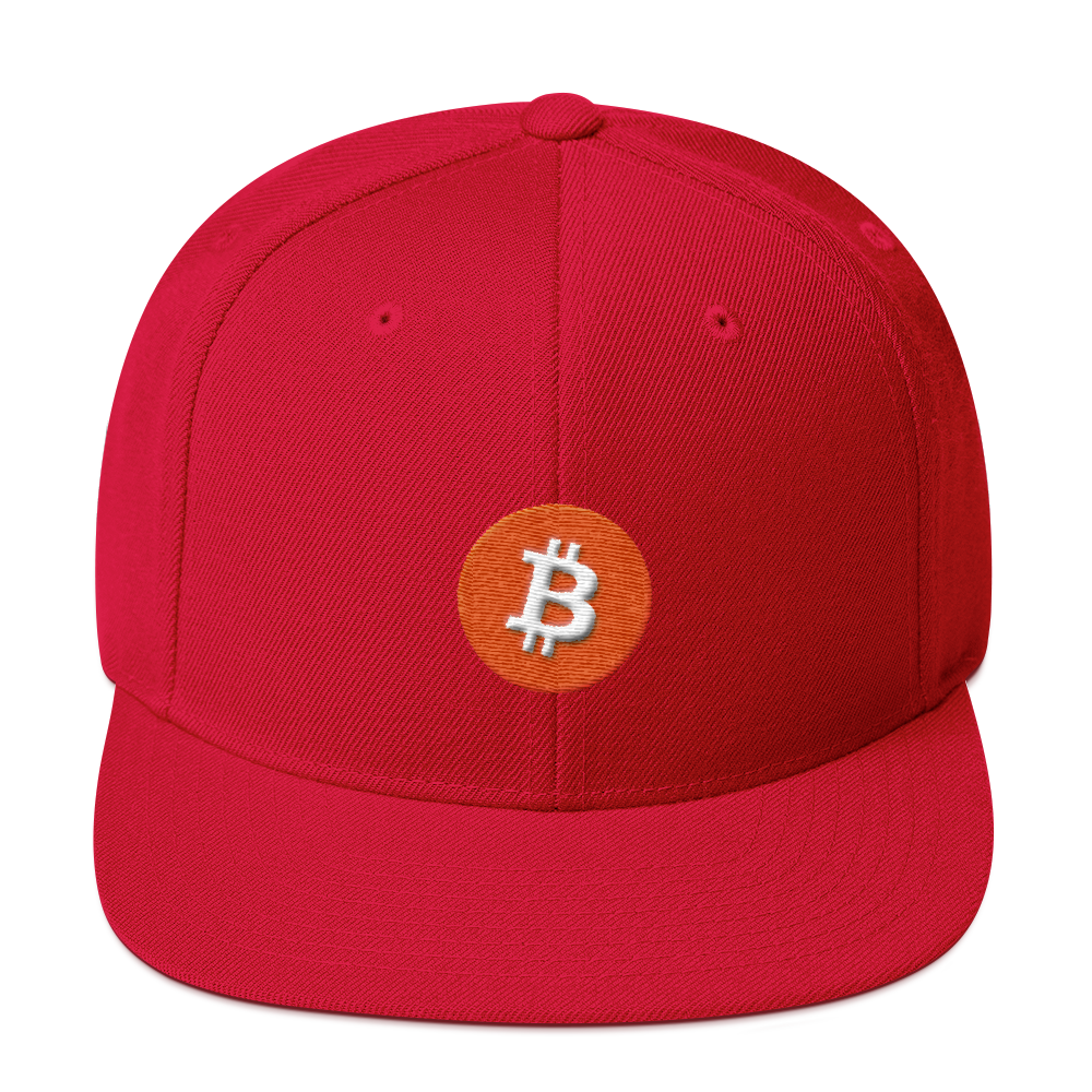 Bitcoin Core Snapback Hat  zeroconfs Red  
