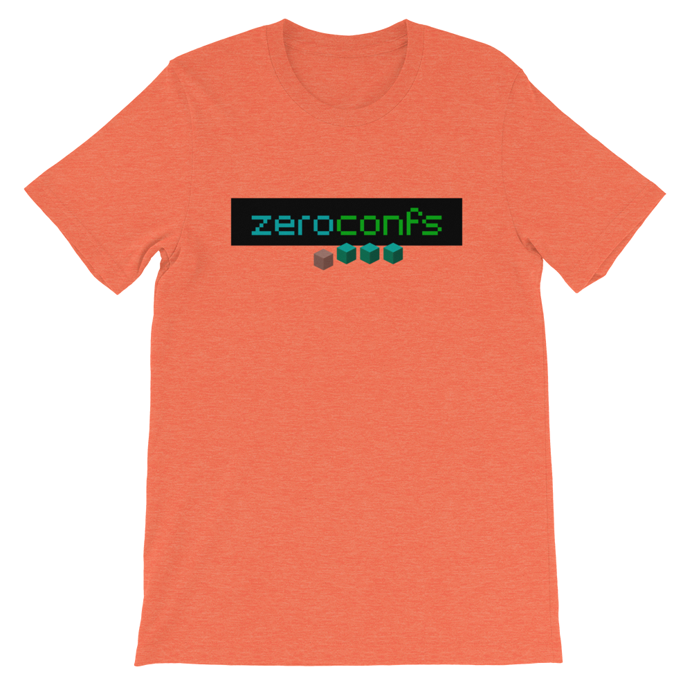 Zeroconfs.com Short-Sleeve T-Shirt  zeroconfs Heather Orange S 