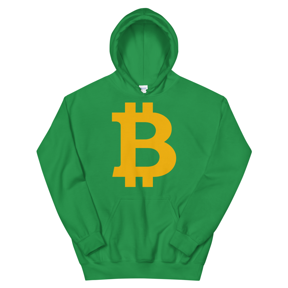 Bitcoin B Hooded Sweatshirt  zeroconfs Irish Green S 