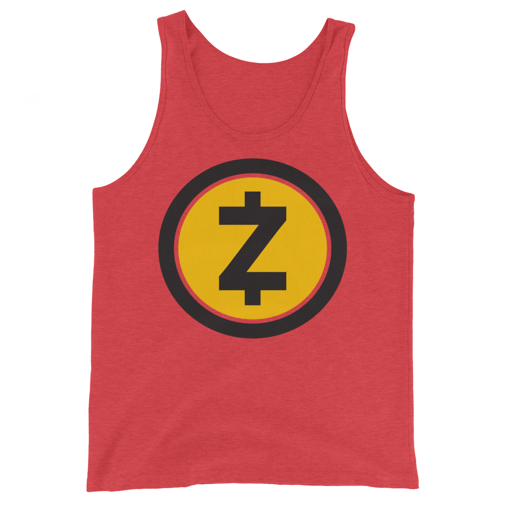 Zcash Tank Top  zeroconfs Red Triblend XS 