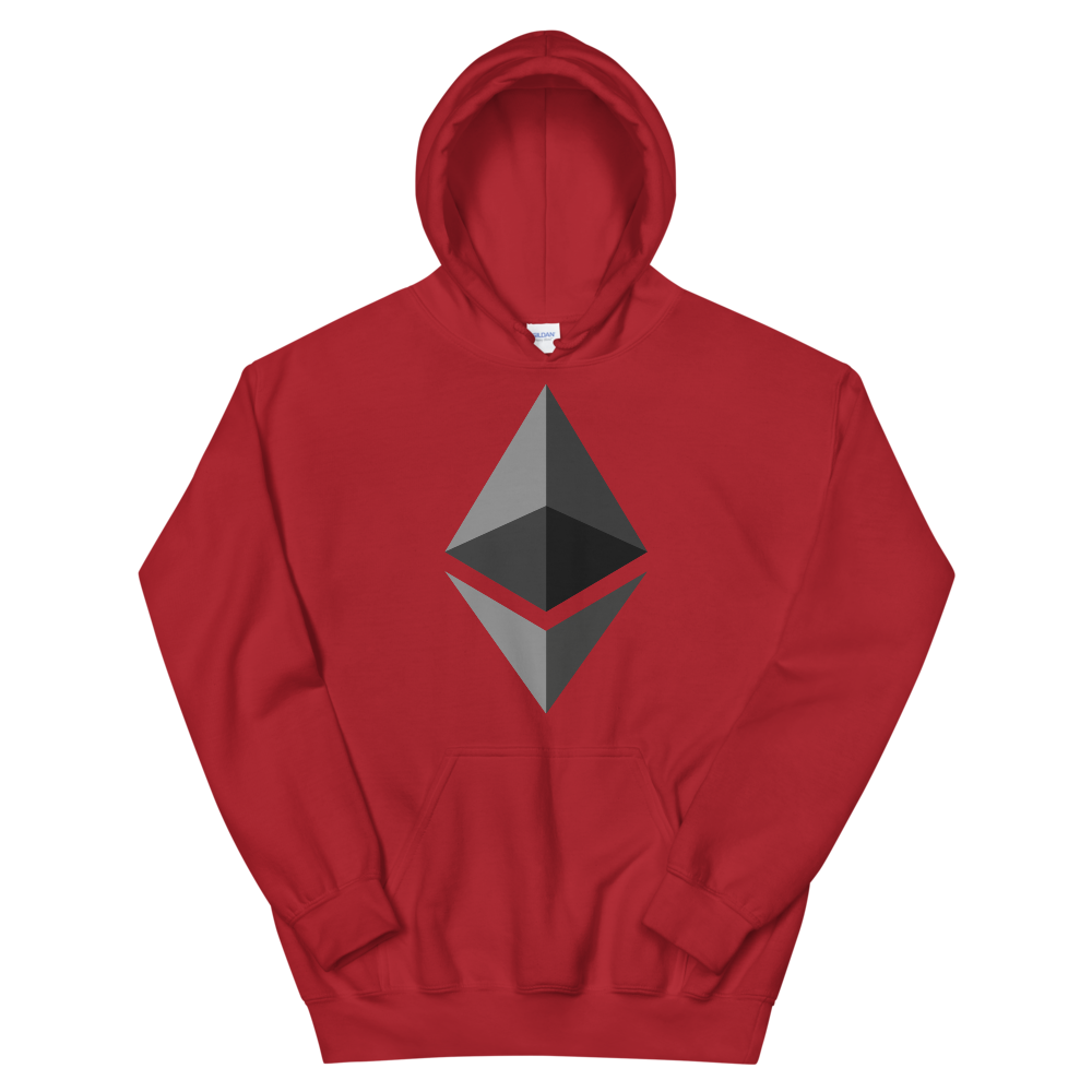 Ethereum Hooded Sweatshirt  zeroconfs Red S 