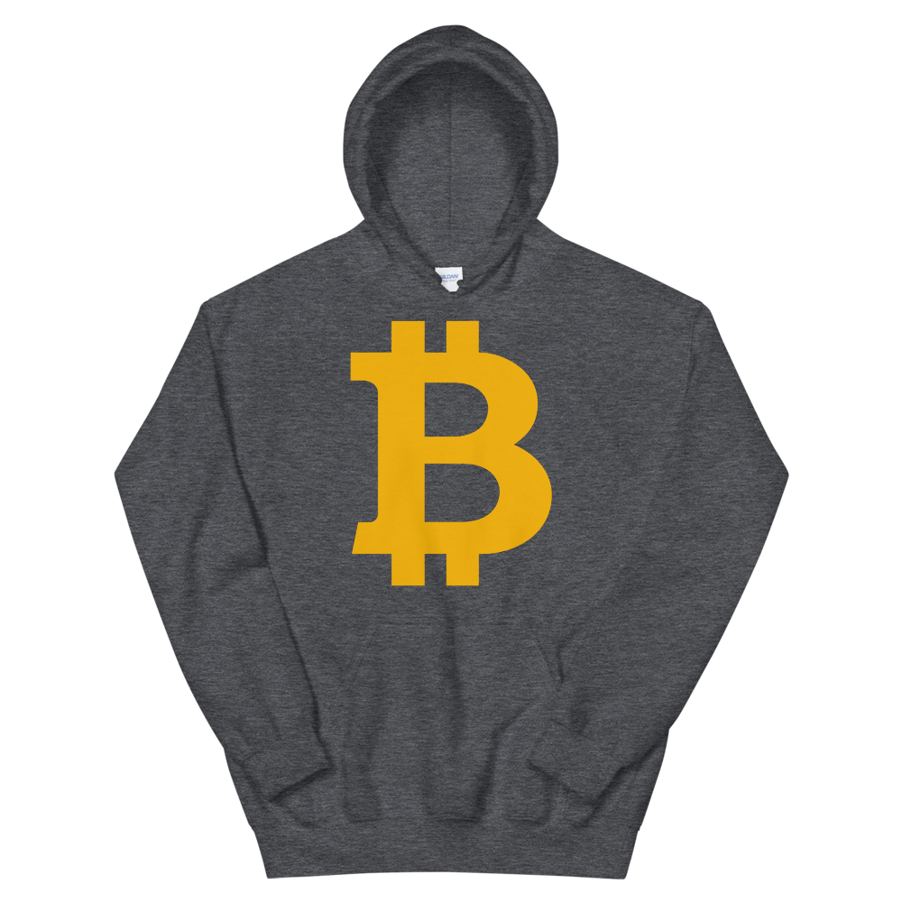Bitcoin B Hooded Sweatshirt  zeroconfs Dark Heather S 