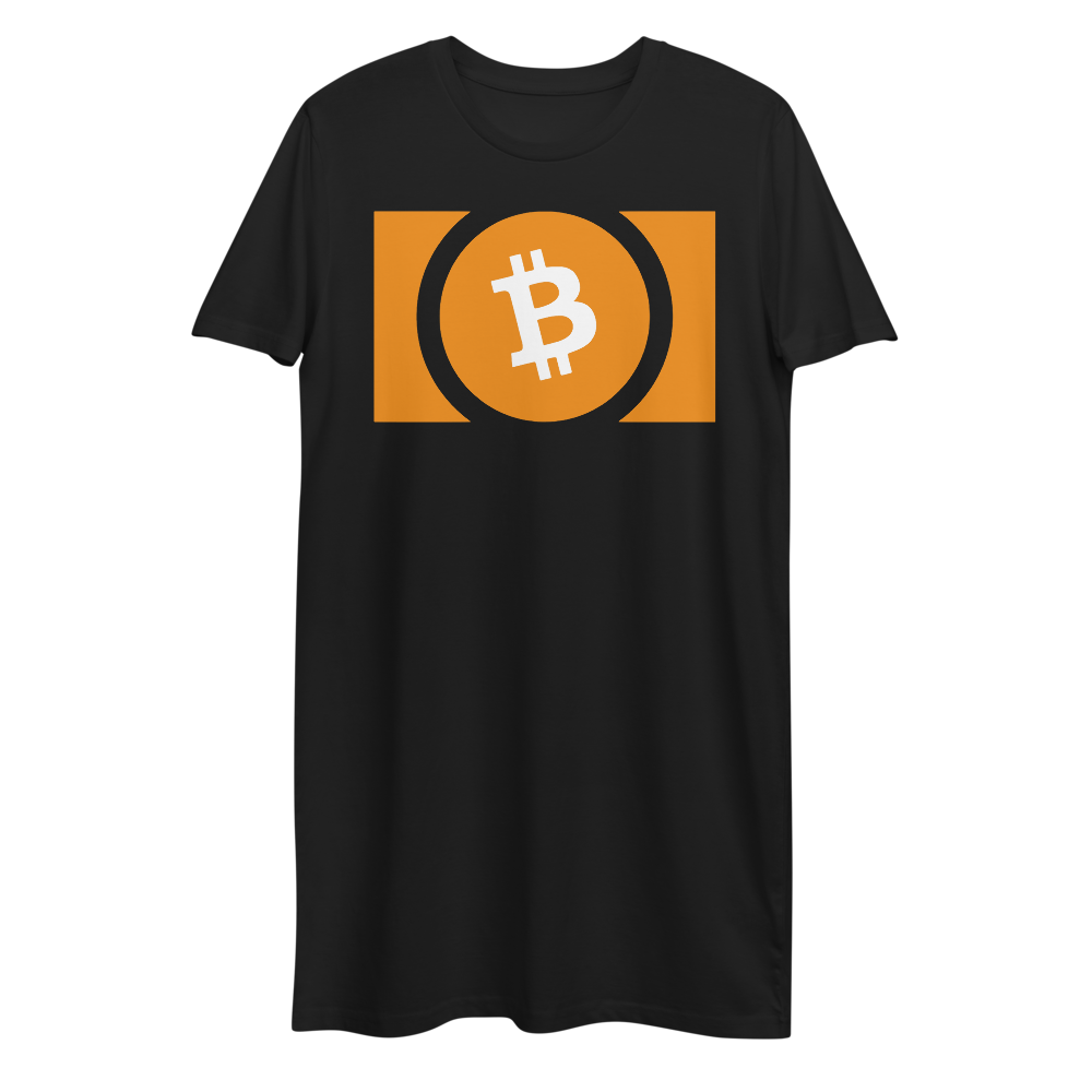 Bitcoin Cash Premium T-Shirt Dress  zeroconfs Black XS 