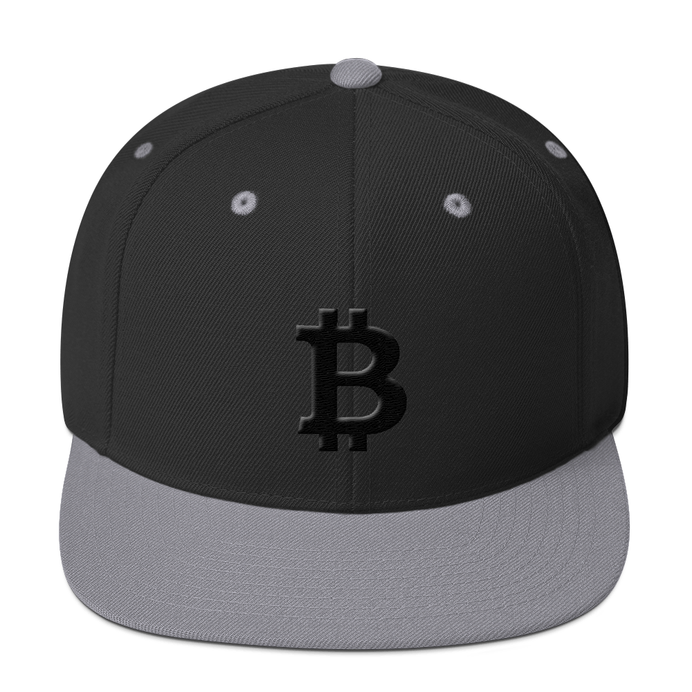 Bitcoin Blacknet SE Snapback Hat  zeroconfs Black/ Silver  