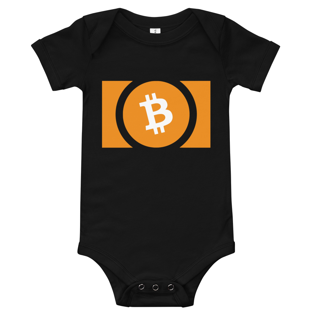 Bitcoin Cash Baby Bodysuit  zeroconfs Black 3-6m 