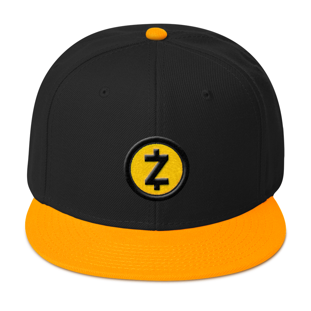 Zcash Snapback Hat Yellow Visor  zeroconfs Default Title  