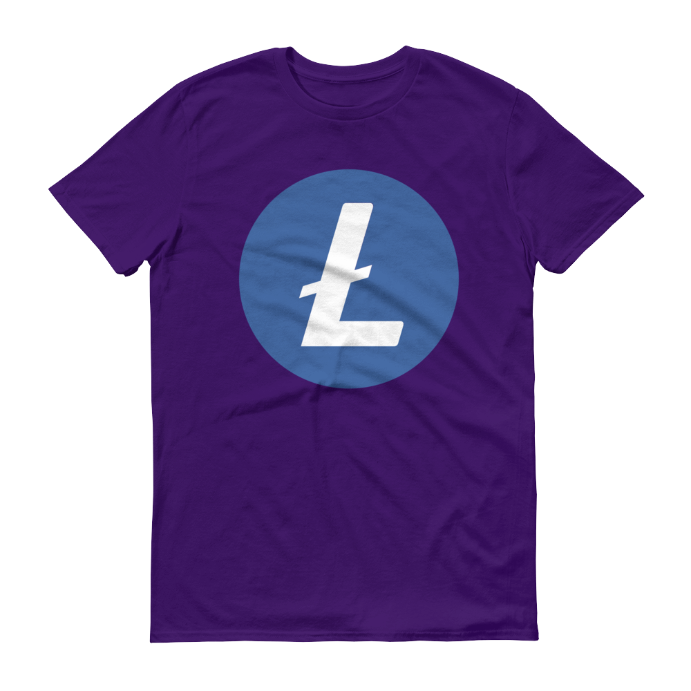 Litecoin Short-Sleeve T-Shirt  zeroconfs Purple S 