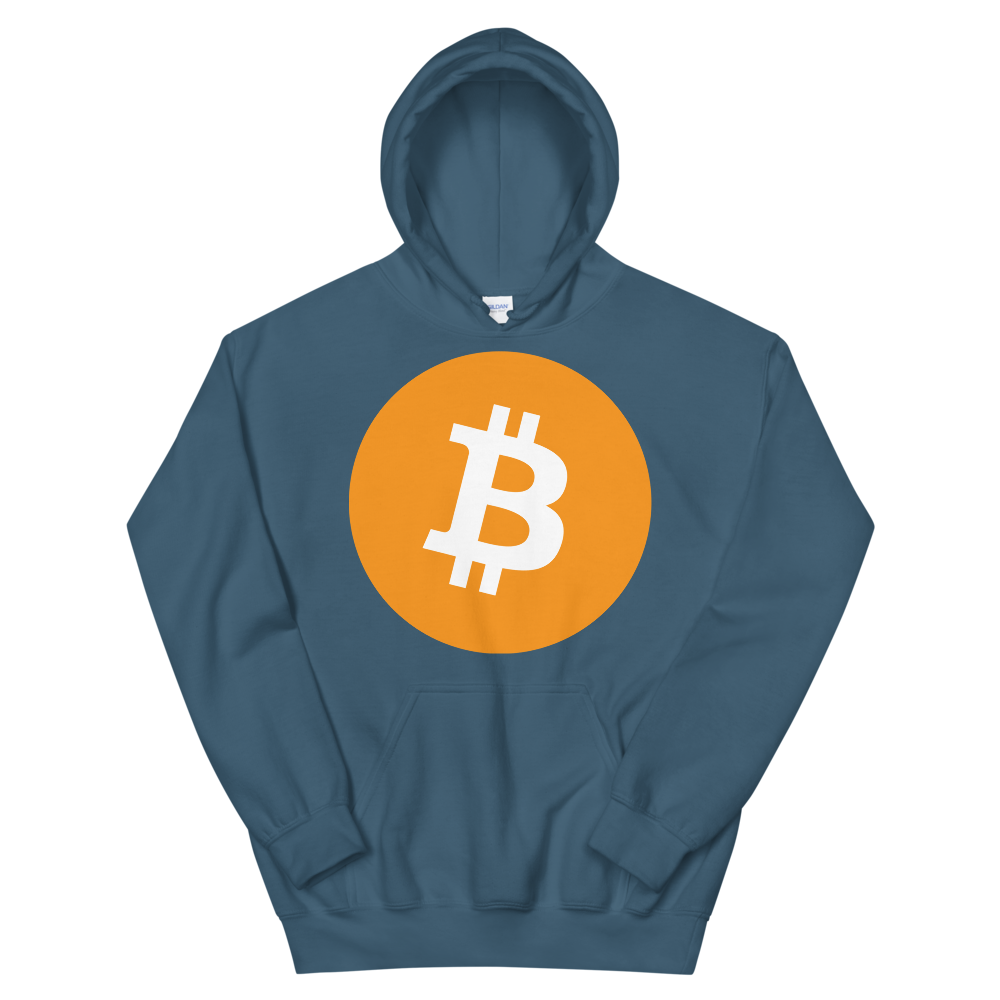 Bitcoin Core Hooded Sweatshirt  zeroconfs Indigo Blue S 