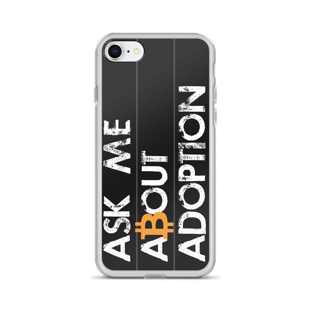 Ask Me About Adoption Bitcoin iPhone Case  zeroconfs iPhone 7/8  