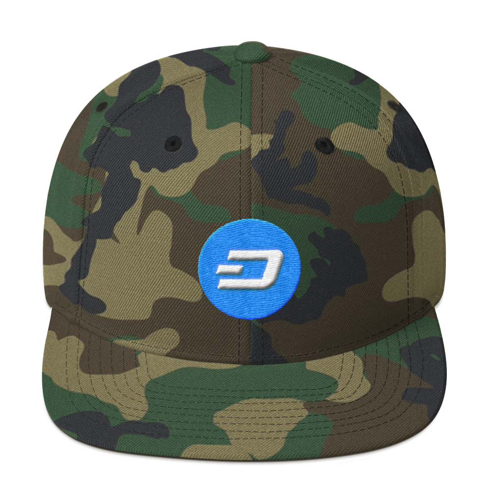 Dash Snapback Hat  zeroconfs Green Camo  
