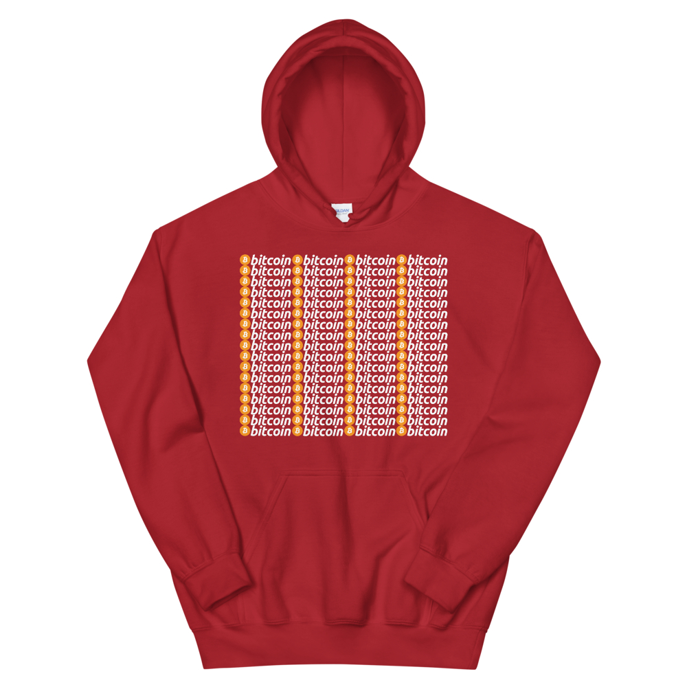Bitcoins Hooded Sweatshirt  zeroconfs Red S 