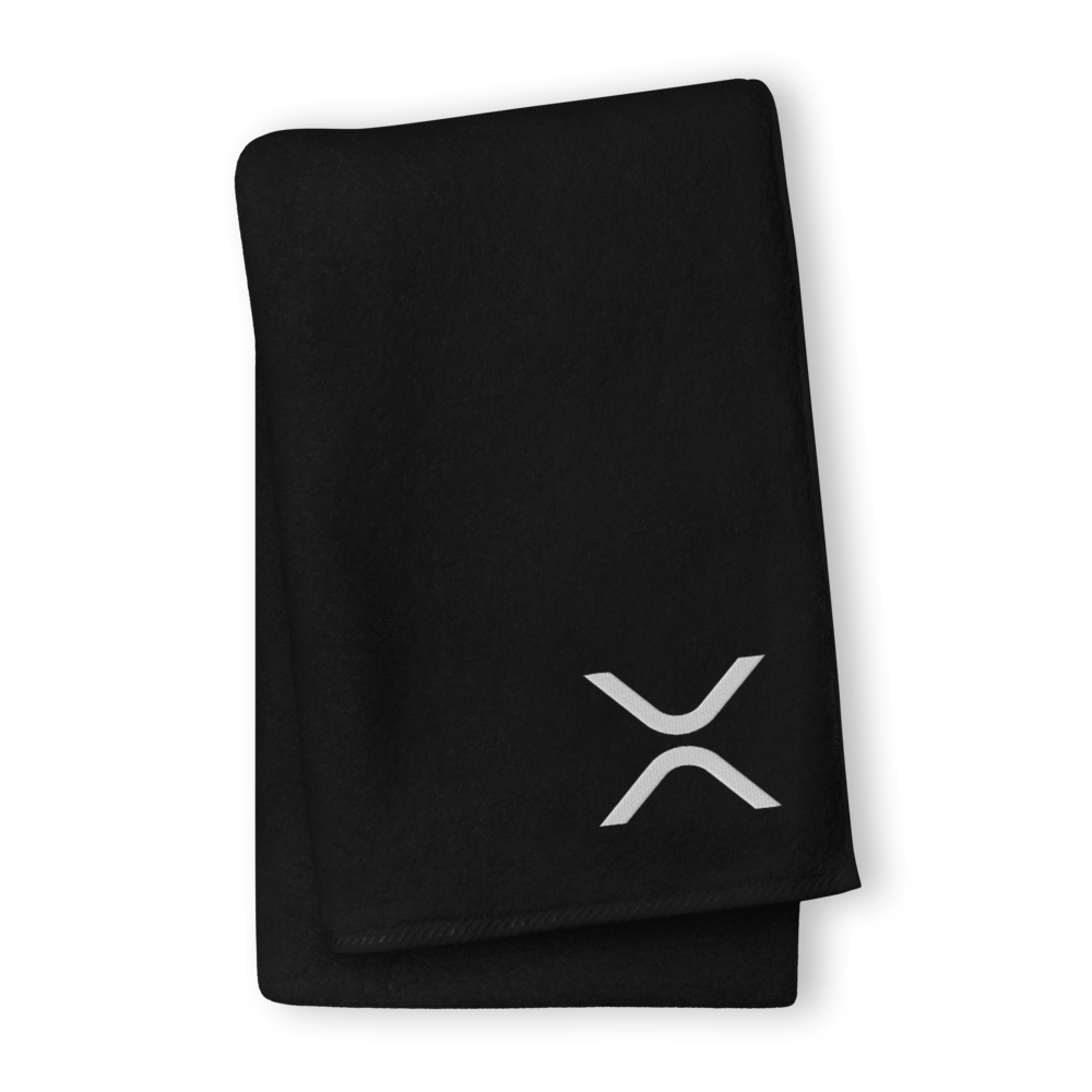 Ripple Premium Embroidered Towel  zeroconfs Black GIANT Towel 