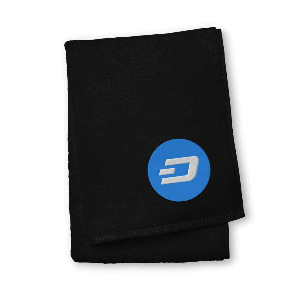 Dash Premium Embroidered Towel  zeroconfs Black Hand Towel 